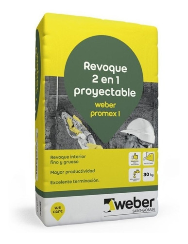 Promex I Revoque Interior Proyectable 2 En 1 X 30kg