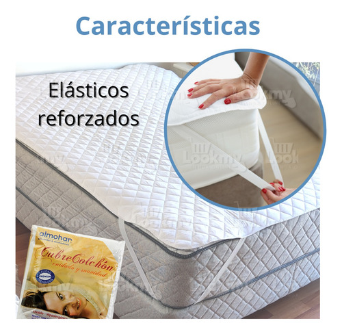 Protector Cubrecolchon Matelaseado Ajustable 2 Plaza 190x140