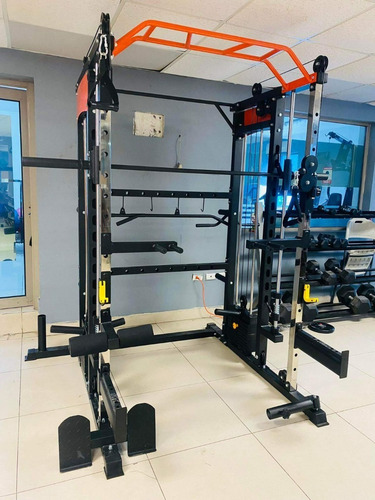 Crossover Smith Multifuncional Profesional Gym / Gimnasio Estructura Negro