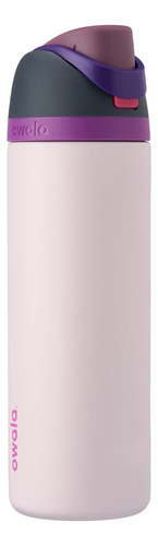 Botella De Agua Acero Inoxidable Popote 1182ml Color Lila