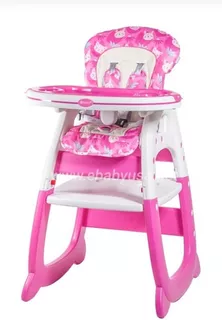 Silla Para Comer Ebaby 3 En 1 Mesa Escritorio Color rosado azul celeste Ebaby silla carpeta