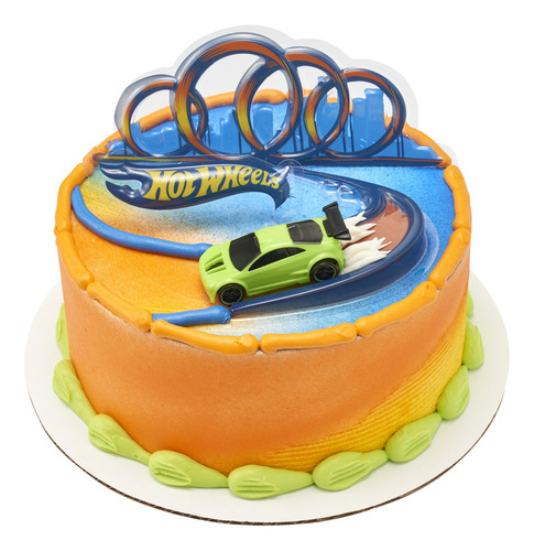 Decorações De Bolo Decoset® Hot Wheels Drift Com Carro De Co