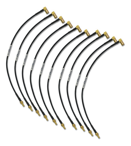 Kit C/10 Cabo Coaxial Fi Smb Fêmea Angular/smb Macho Reto