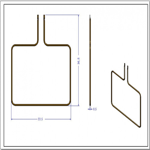 Kit Resistência Superior Para Fornos Embutir 127v 5 Peças