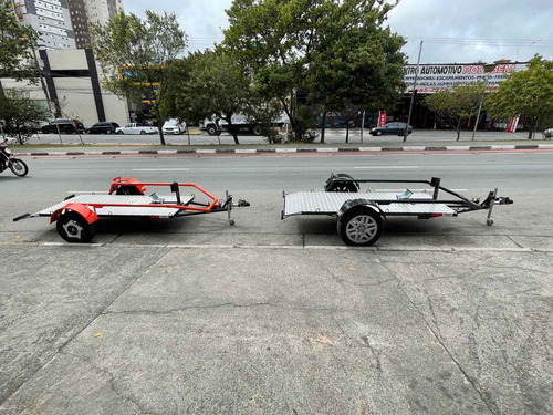 Carretinha Basculante Articulada Para Transportar Moto