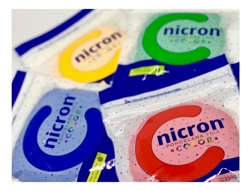 Imagen 2 de 4 de Porcelana Fria Nicron En Varios Colores 250g