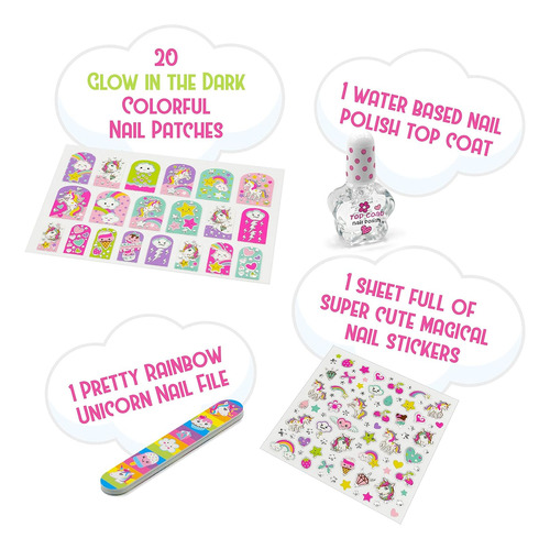 Kit De Uñas De Unicornio Hot Focus, Juego De Esmaltes De Uña