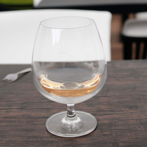24 Copas De Vidrio Globo Cognac 650 Ml 22 Oz Color Transparente