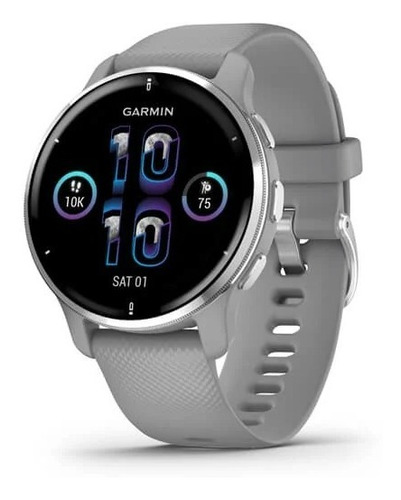 Garmin Venu 2 Plus Silver Smartwatch Micrófono Amoled 43mm