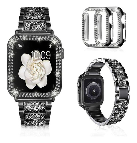 Correa Para Reloj Apple Watch Metálica/diamante, 2 C (w2cj)