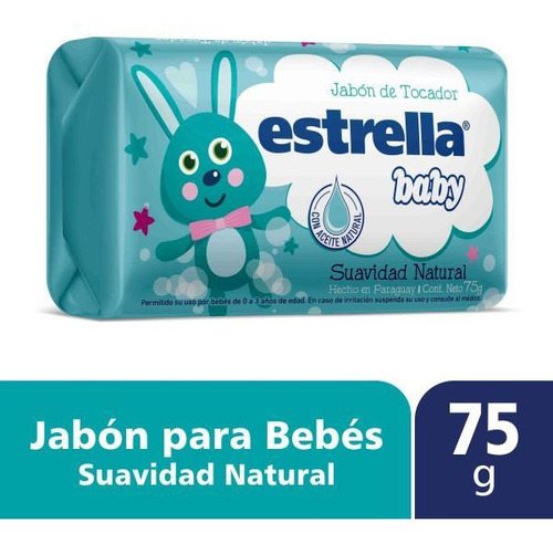 Estrella Baby  3 Jabón De Tocador  75g X 3 Unid - Oferta !!!