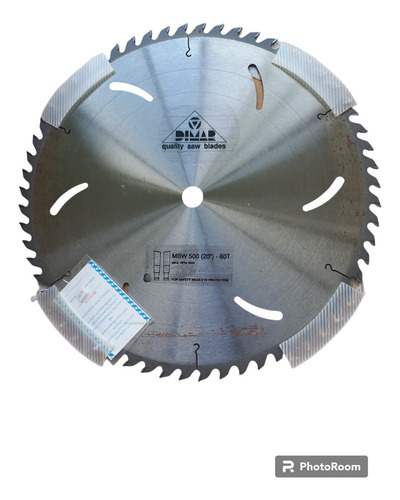 Disco Sierra Circular Widia Para Madera 500mmx30mm 60 Diente