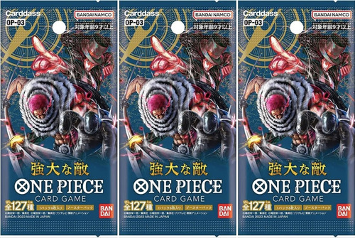 One Piece Card Game Op-03 Japonés Pack 3 Sobres Originales