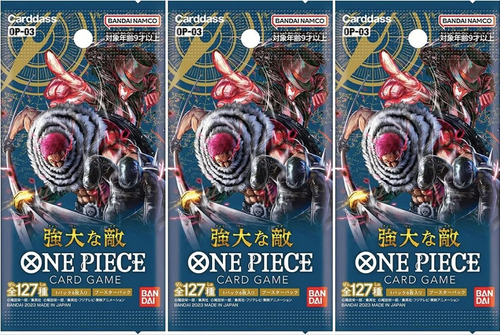 One Piece Card Game Op-03 Japonés Pack 3 Sobres Originales