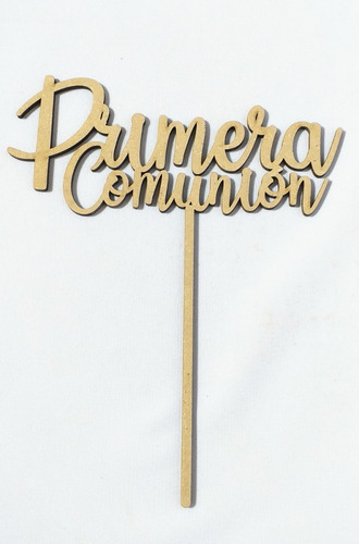 Imagen 1 de 4 de Topper Cake Cartel Torta Primera Comunión - Mdf / Fibrofacil