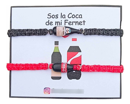 Pulseras De Fernet Y Coca Cola Para Compartir