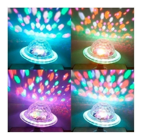 Imagen 4 de 6 de Foco Led Rgb Con Bocina Para Fiestas Bluetooth Music95