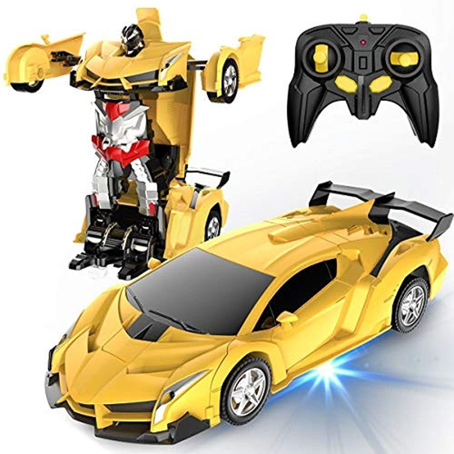 Desuccus - Coche De Control Remoto, Transform Robot Rc Car P