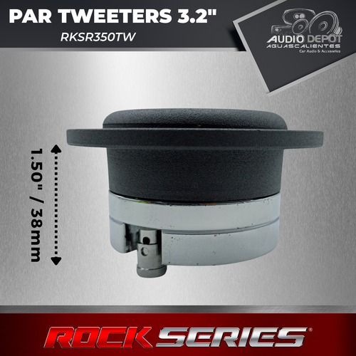 Par De Tweeter Bala 3.2puLG 110w Rms Rock Series Rks-r350tw