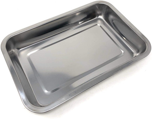 Imagen 4 de 5 de Asadera Rectangular De Acero Inoxidable 36x27cm | Ero