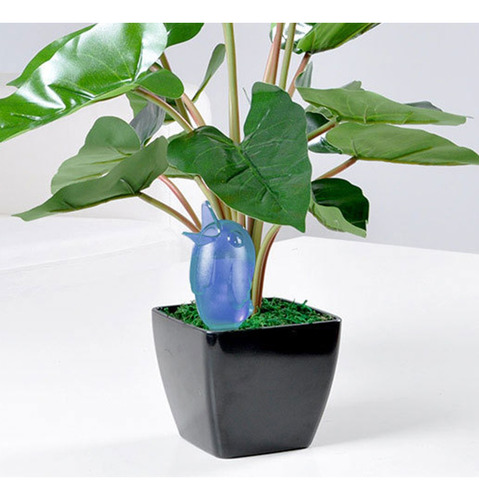 1 Bonita Planta Con Forma De Pájaro En Maceta Con Riego Auto