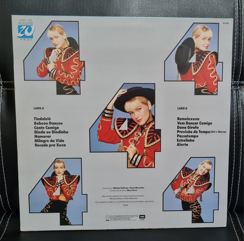 Lp Vinil 4° Xou Da Xuxa Quarto Xou Da Xuxa