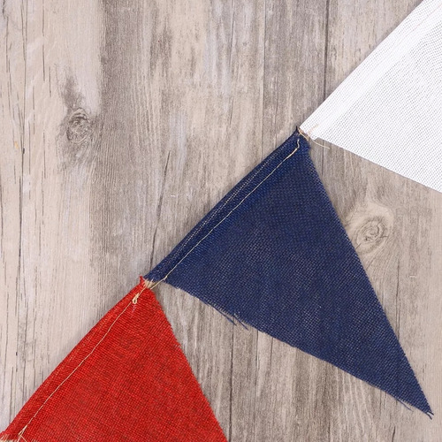 Imagen 3 de 8 de Banderines Decorativos Guirnaldas Arpillera Fiestas Patrias