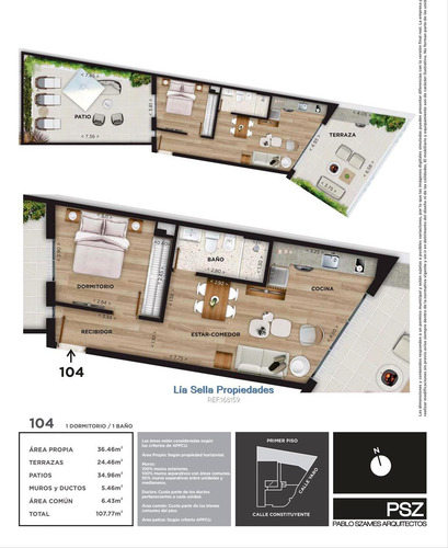 Imagen 2 de 9 de Venta Apartamento 1 Dormitorio En Cordón Cw168159