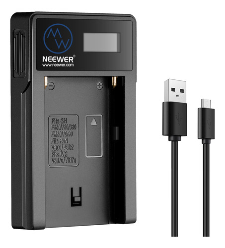 Neewer - Cargador De Batería Usb Para Sony Np-f550 F750 F960