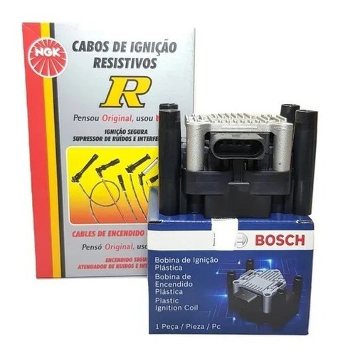 Kit Cable Bujias Ngk+ Bobina Bosch Vw Voyage 1.6 8v