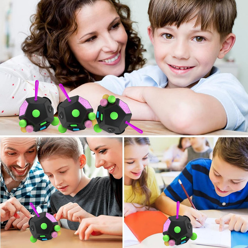 Dodecagon Fidget Que Alivia El Estrés Y La Ansiedad, Cubo