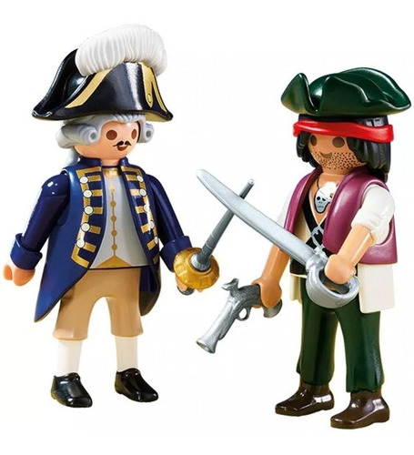 Playmobil Clasico Set Duo Figuras Piratas Accesorios Cuotas