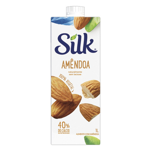 Imagem 1 de 1 de Bebida à Base de Amêndoa Silk Caixa 1l