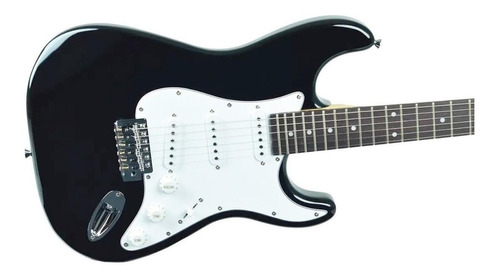 Guitarra eléctrica Deviser L-G1 stratocaster de tilo black con diapasón de richlite