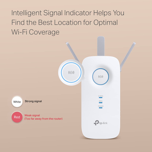 Extensor De Wifi Tp-link Ac1900 (re550), Cubre Hasta 2800