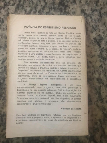 Livro Vivência Do Espiritismo Religioso - Frete 15 $