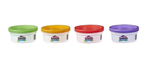 Imagen 2 de 2 de Masas Play-doh X4 Masa Elastica 4 Colores E6967 Hasbro Edu