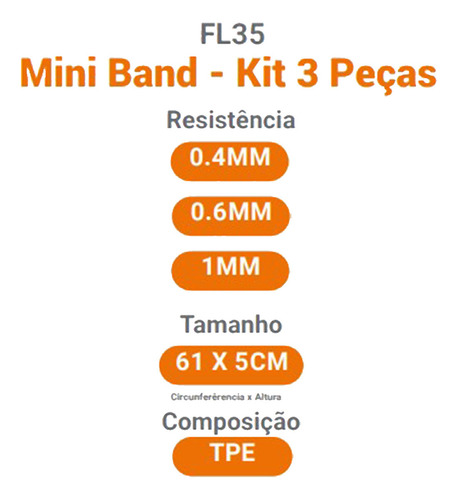 Mini Band Elastico Para Exercicios Ginastica Fisioterapia