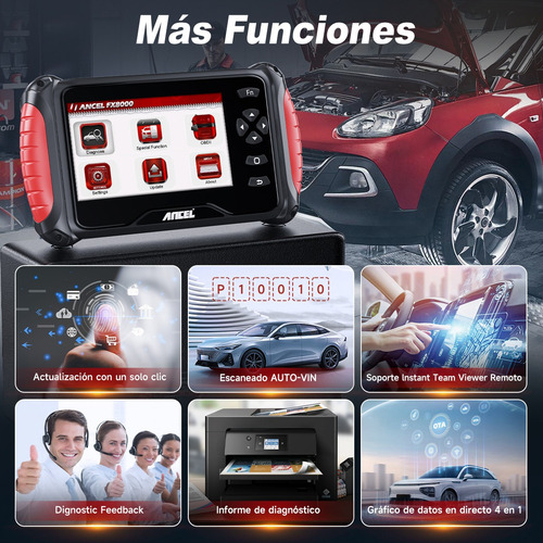 Obd2 Scanner Ancel Fx8000 Sistema Completo Del Coche Tpms