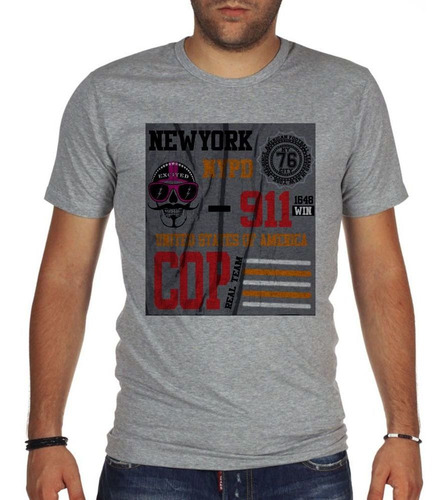 Remera De Hombre New York Nypd 911 Uniited States Cop