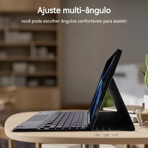 Capa Smart Com Teclado Para Tablet Samsung A11+ 11 Polegadas ...