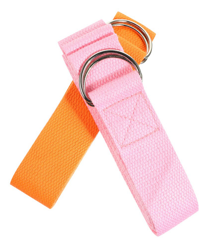 Correa Yoga 8.2 Ft Color Naranja Rosa Banda Asistencia Para