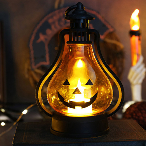 * Mini Linterna De Calabaza De Halloween