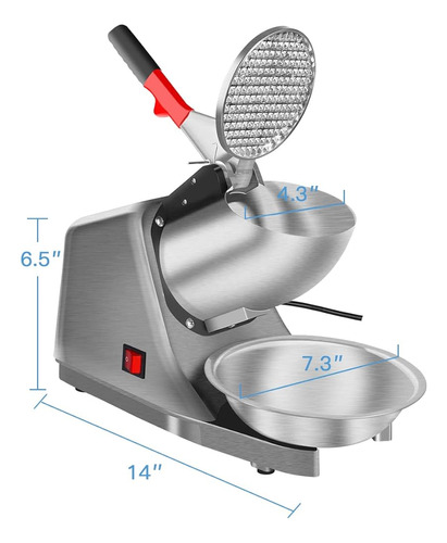 Reespring Máquina De Hielo Afeitado Trituradora De Hielo Máq