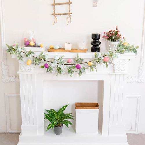 Decoración De Hojas De Oreja De Pascua, Fiesta, Simulación D