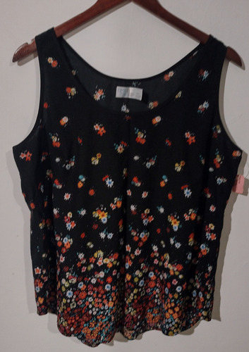 Blusa Sin Manga Time & True Walmart Americana Large 12 -14