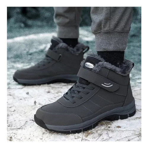Botas De Nieve Cálidas De Forro Polar Impermeables Hombre