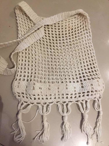 Cartera Crochet Cruda Usada