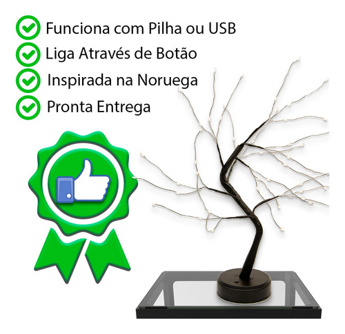 Imagem 5 de 7 de Linha Lumiere - Luminaria Arvore Noruega 48leds Dc44