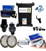 Comprar 7 Placas Solar 3,00x0,30 Kit 2 Led's Controladores Fonte 12v